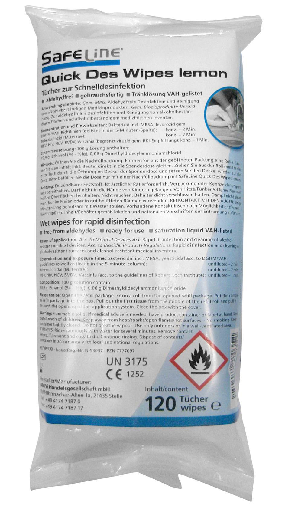 Schnelldesinfektion "Quick Des Lemon"