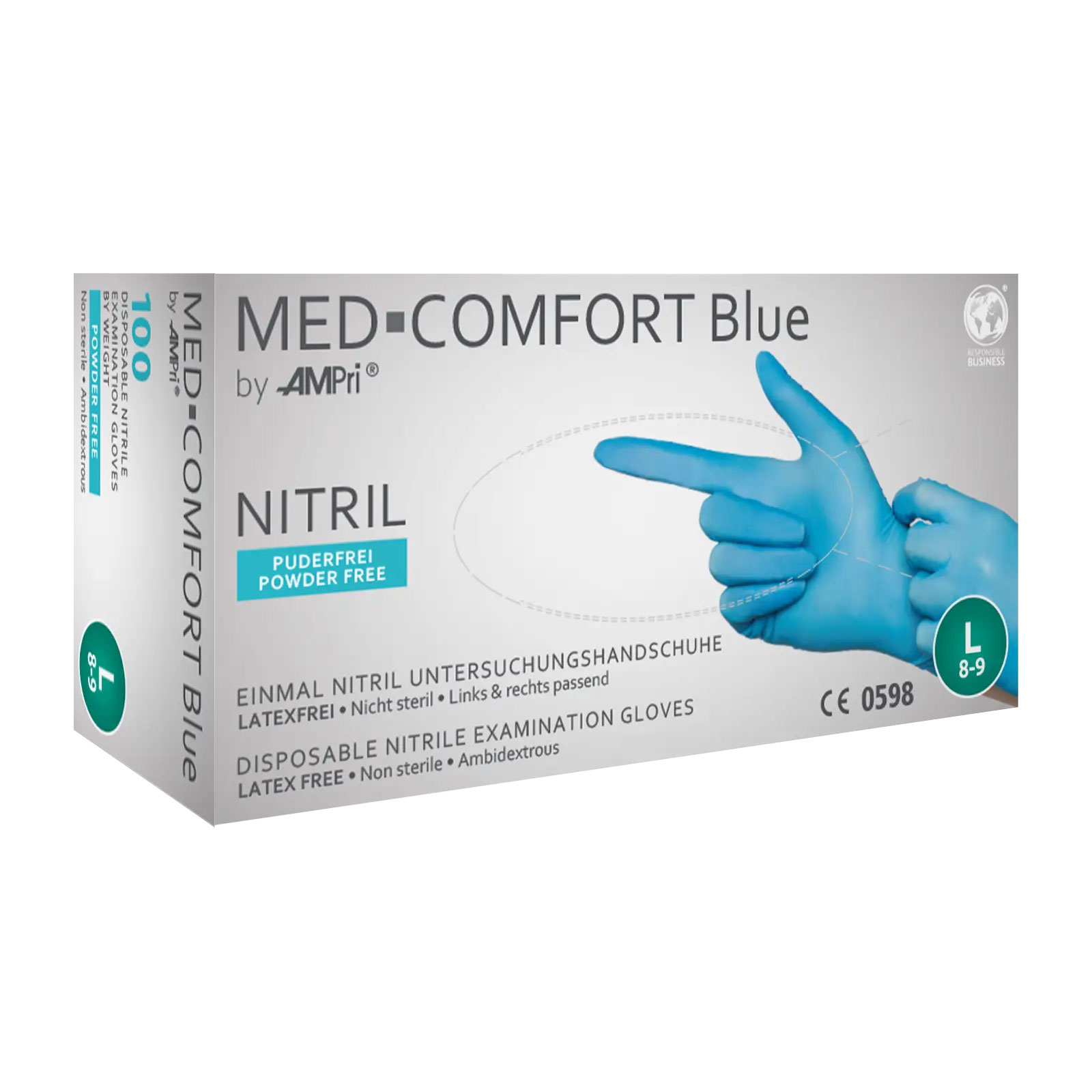 Nitril-Einmalhandschuhe MED COMFORT Blue