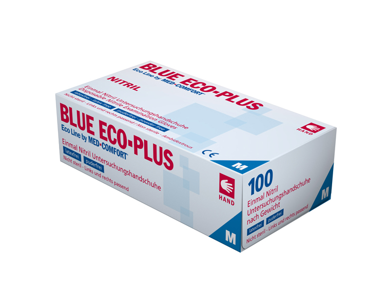 Nitril-Einmalhandschuhe ECO-PLUS BLUE