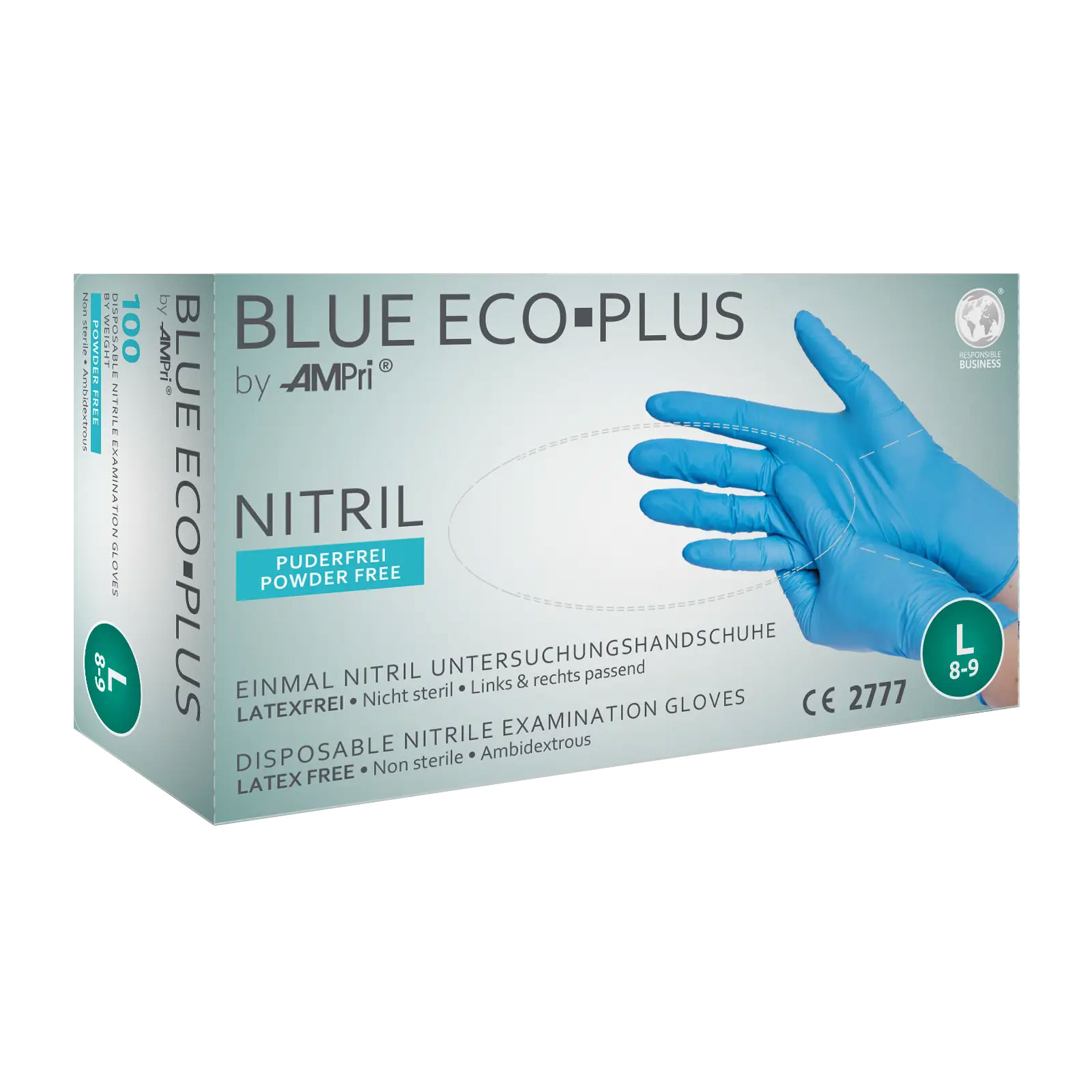 Nitril-Einmalhandschuhe ECO-PLUS BLUE