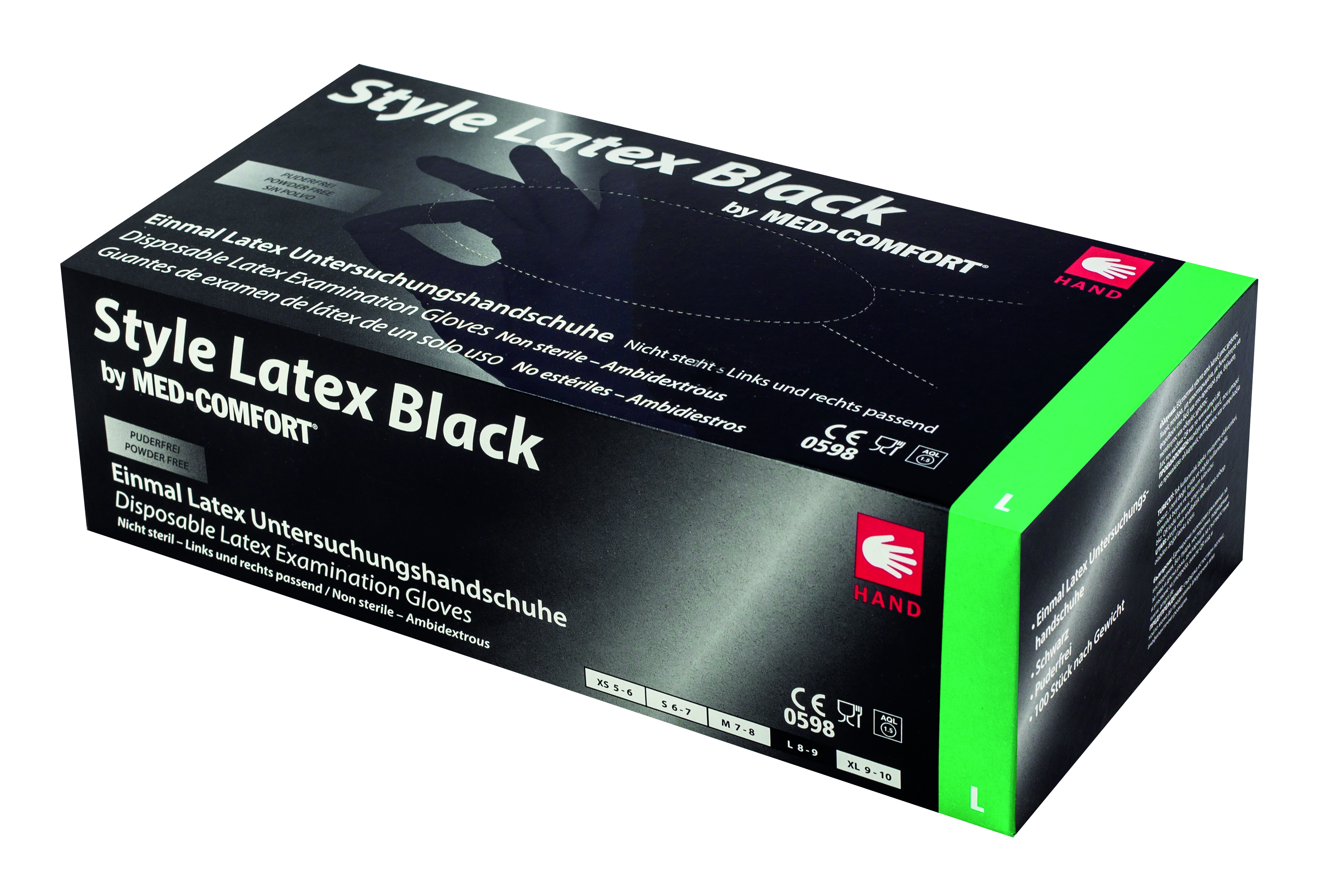 Latex-Einmalhandschuhe - Style Black