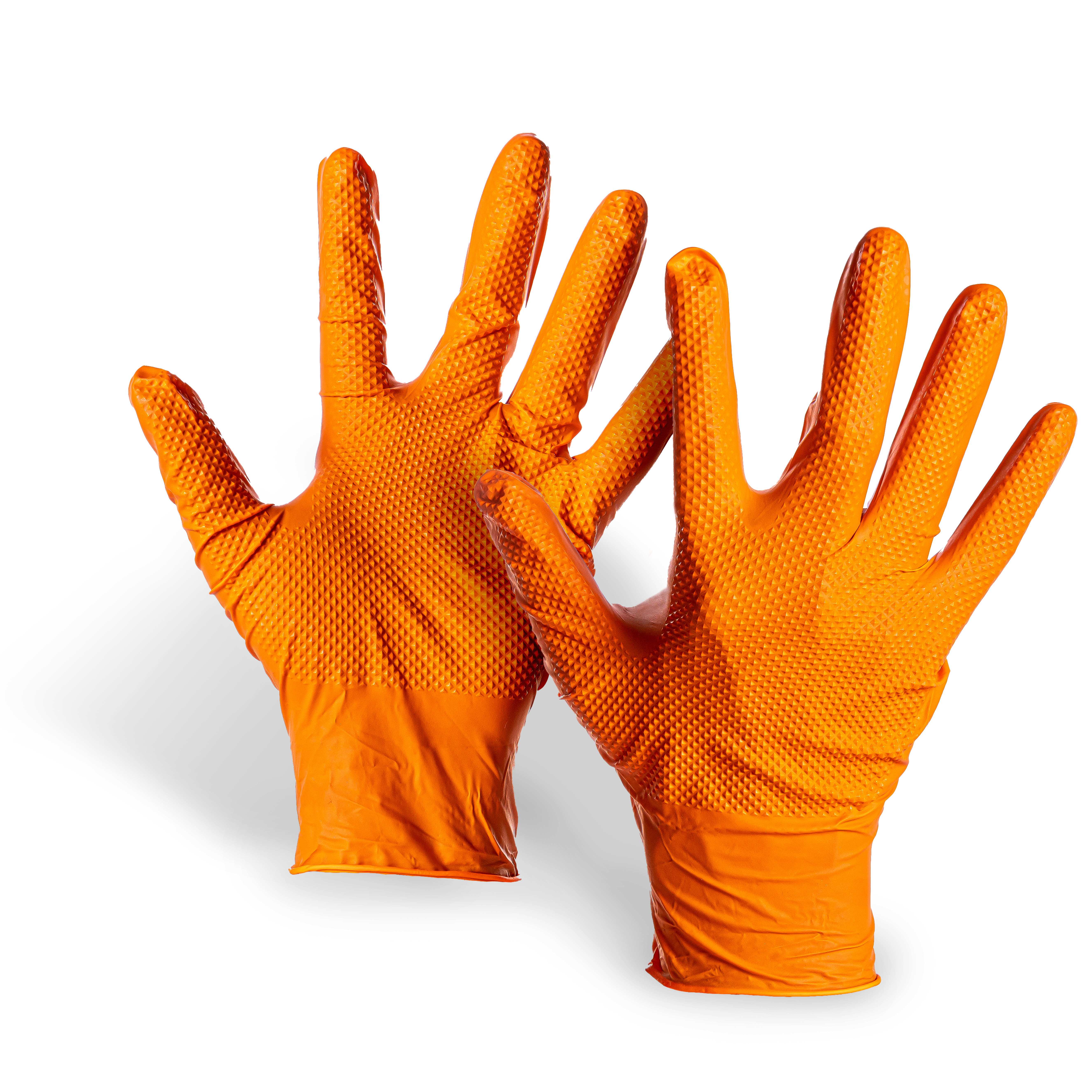 Edge Grip Nitril-Einmalhandschuhe orange